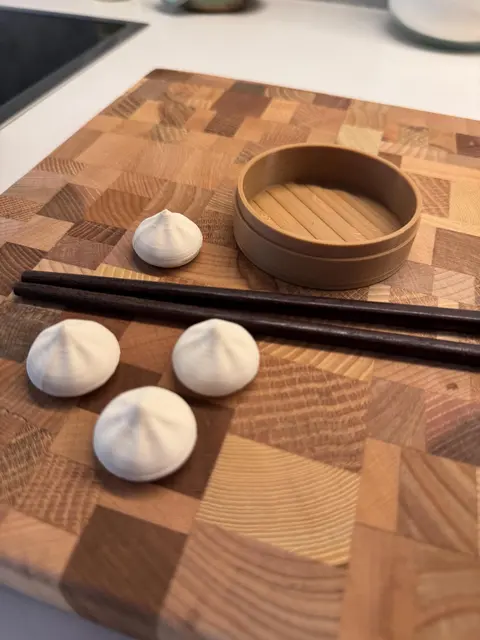 Mini Bao Dumpling Fridge Magnets | Kawaii Foodie Gift | Asian Kitchen Decor