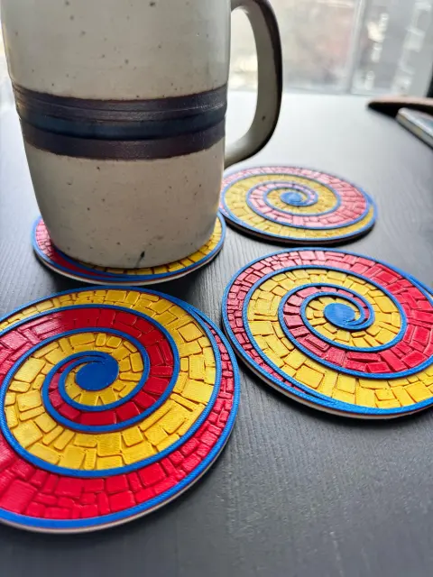 Yellow Brick Road Coaster Set | Wicked Gift | Wizard of Oz Decor | Unique Home Gift | Broadway Musical Fan Gift | Drink Coaster Set