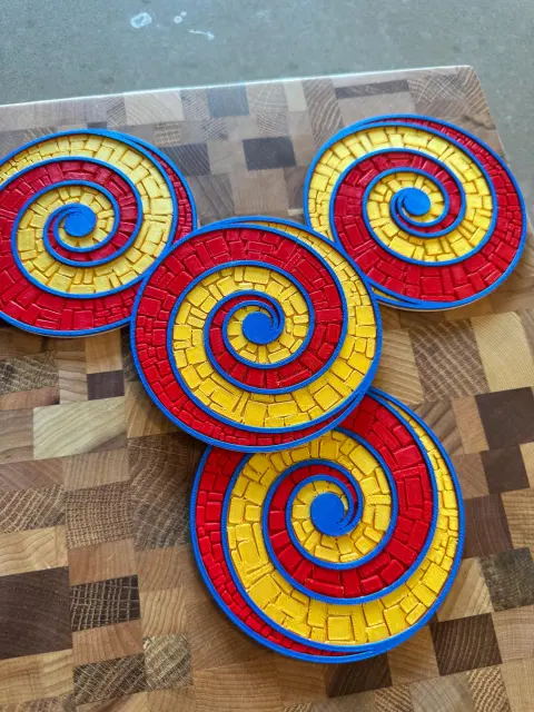 Yellow Brick Road Coaster Set - Thumbnail 4