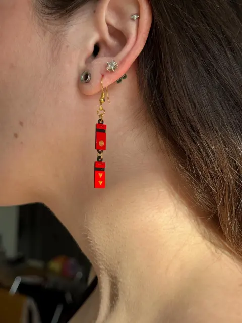 Spirited Away Bath Token Earrings - Thumbnail 3