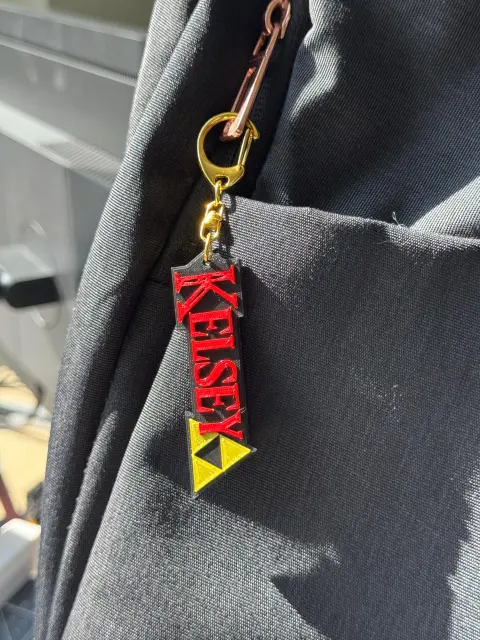 Custom Hylian Name Keychain – Personalized Gamer Gift, Fantasy RPG Inspired Key Ring - Thumbnail 6