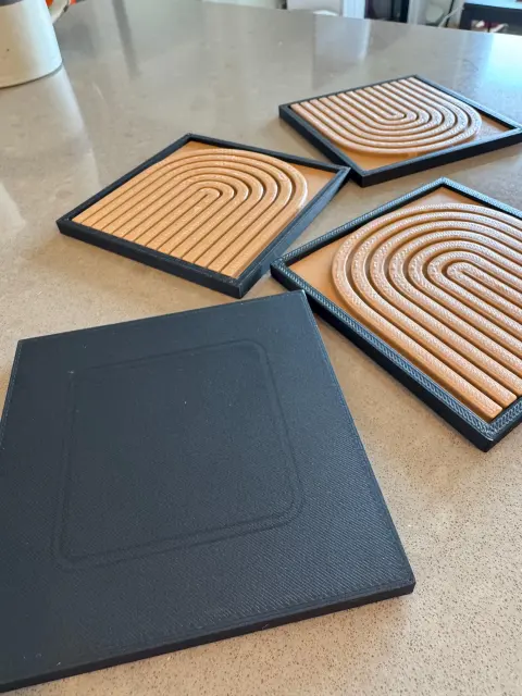 DUNE Coaster Set – Sci-Fi Home Decor & Geeky Gift for Movie Fans (4 Piece Letter Coasters) - Thumbnail 6