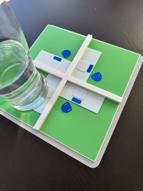 Severance Coasters, Magnetic | Macrodata Refinement Desk Cluster Gift | 3D Printed Lumon