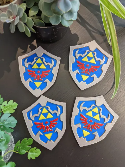 Hylian Shield Zelda Coaster (Ocarina of Time) - Thumbnail 5