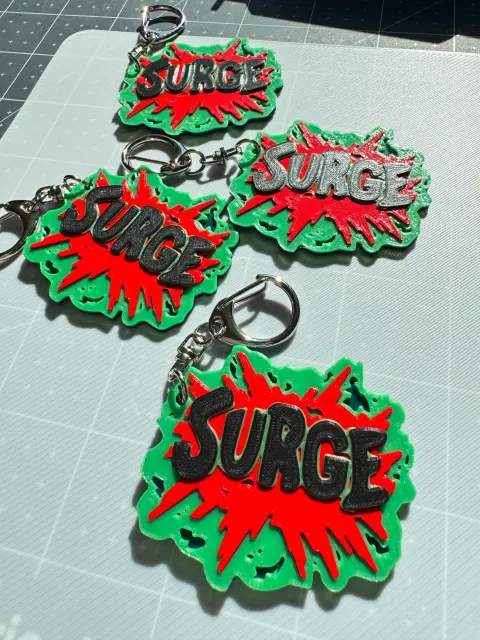SURGE Soda Keychain, 90s Nostalgia Gift for Collectors & Retro Fans - Thumbnail 2
