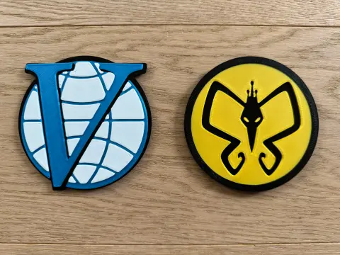 Venture Bros Coaster Set, The Monarch Coaster, Adult Swim gift for animation fans - Thumbnail 2