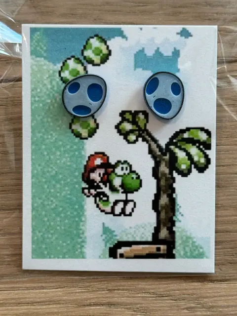 Yoshi Egg Stud Earrings - Thumbnail 5