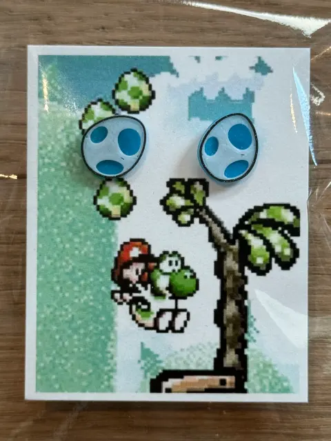 Yoshi Egg Stud Earrings - Thumbnail 6