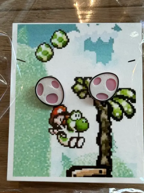 Yoshi Egg Stud Earrings - Thumbnail 9