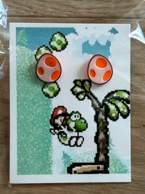 Yoshi Egg Stud Earrings - Thumbnail 10