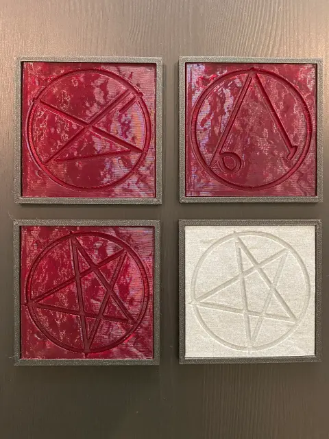 DOOM Video Game Coaster Set, Doom Fan Gift, Doom Eternal