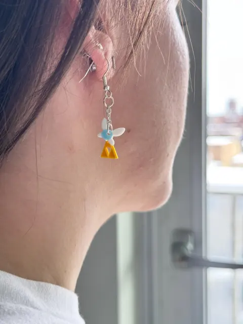 Zelda Navi Triforce Earrings - Thumbnail 6