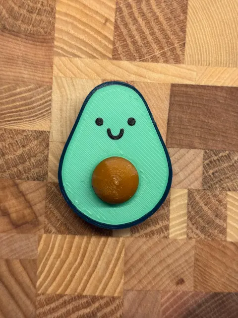 Avocado Fridge Magnet with Removable Pit – Cute Kitchen Decor & Gift for Foodies and Avocado Lovers - Thumbnail 2
