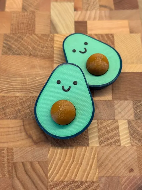 Avocado Fridge Magnet with Removable Pit – Cute Kitchen Decor & Gift for Foodies and Avocado Lovers - Thumbnail 3
