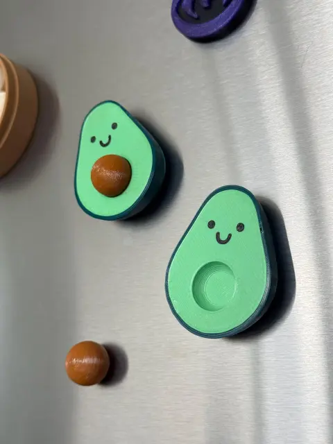 Avocado Fridge Magnet with Removable Pit – Cute Kitchen Decor & Gift for Foodies and Avocado Lovers - Thumbnail 10