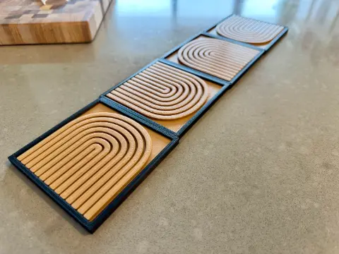 DUNE Inspired Coaster Set: Sci-Fi Home Decor, Geeky Movie Gift - Thumbnail 2
