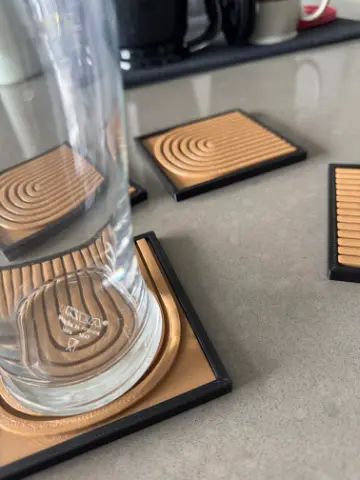 DUNE Inspired Coaster Set: Sci-Fi Home Decor, Geeky Movie Gift - Thumbnail 4