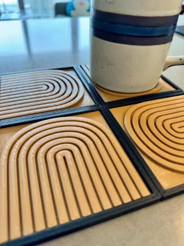 DUNE Inspired Coaster Set: Sci-Fi Home Decor, Geeky Movie Gift - Thumbnail 3