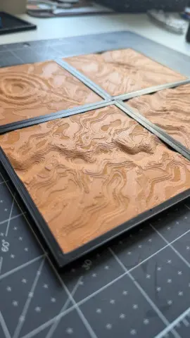Dune Coaster Set | Arrakis Terrain Coasters | 3D Printed Sci-Fi Drink Coasters