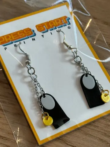 Spirited Away No-Face Earrings - Thumbnail 3