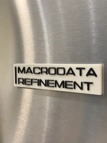 Macrodata Refinement Fridge Magnet - Severance-Inspired Lumon Industries Sign - Thumbnail 3