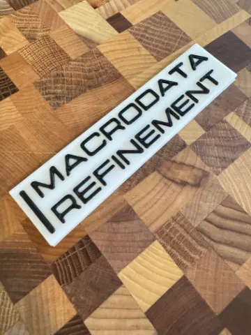 Macrodata Refinement Fridge Magnet - Severance-Inspired Lumon Industries Sign - Thumbnail 6
