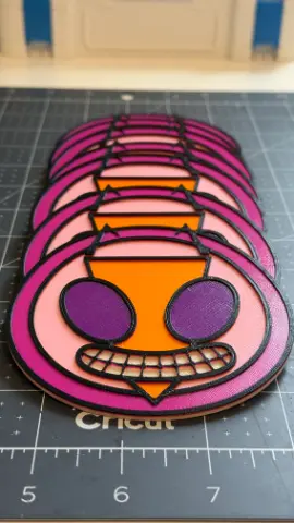 Invader Zim Irken Invasion Coaster Set - Handmade Alien Empire Coasters - Thumbnail 6