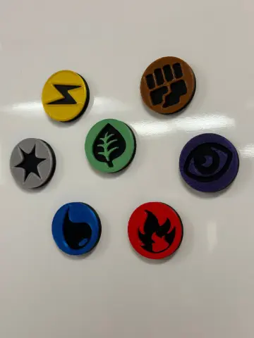 Pokémon Type Badge Magnet Set – Original 150 (Set of 7) - Thumbnail 3