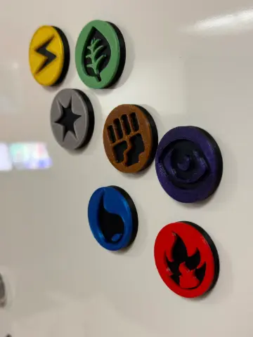 Pokémon Type Badge Magnet Set – Original 150 (Set of 7) - Thumbnail 6