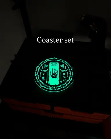 Ultrahand Glow-in-the-Dark Coaster Set - Thumbnail 4