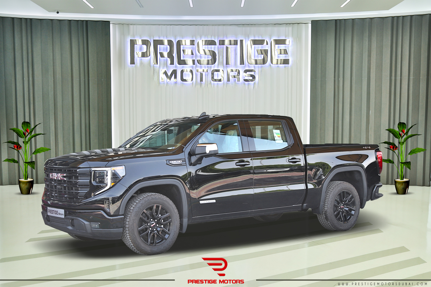 GMC Sierra Elevation 1500 CREWCAB 4WD 5.3 GCC 2024 For Local Registration +5% Prestige Dubai Motor