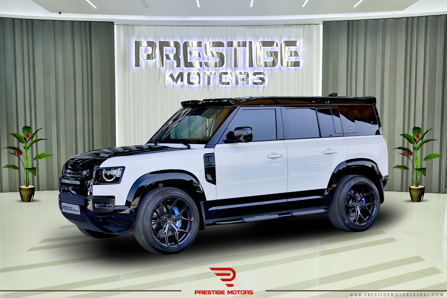 Land Rover Defender URBAN Kit 2022 V8 with Maltik full exhaust system Prestige Dubai Motor
