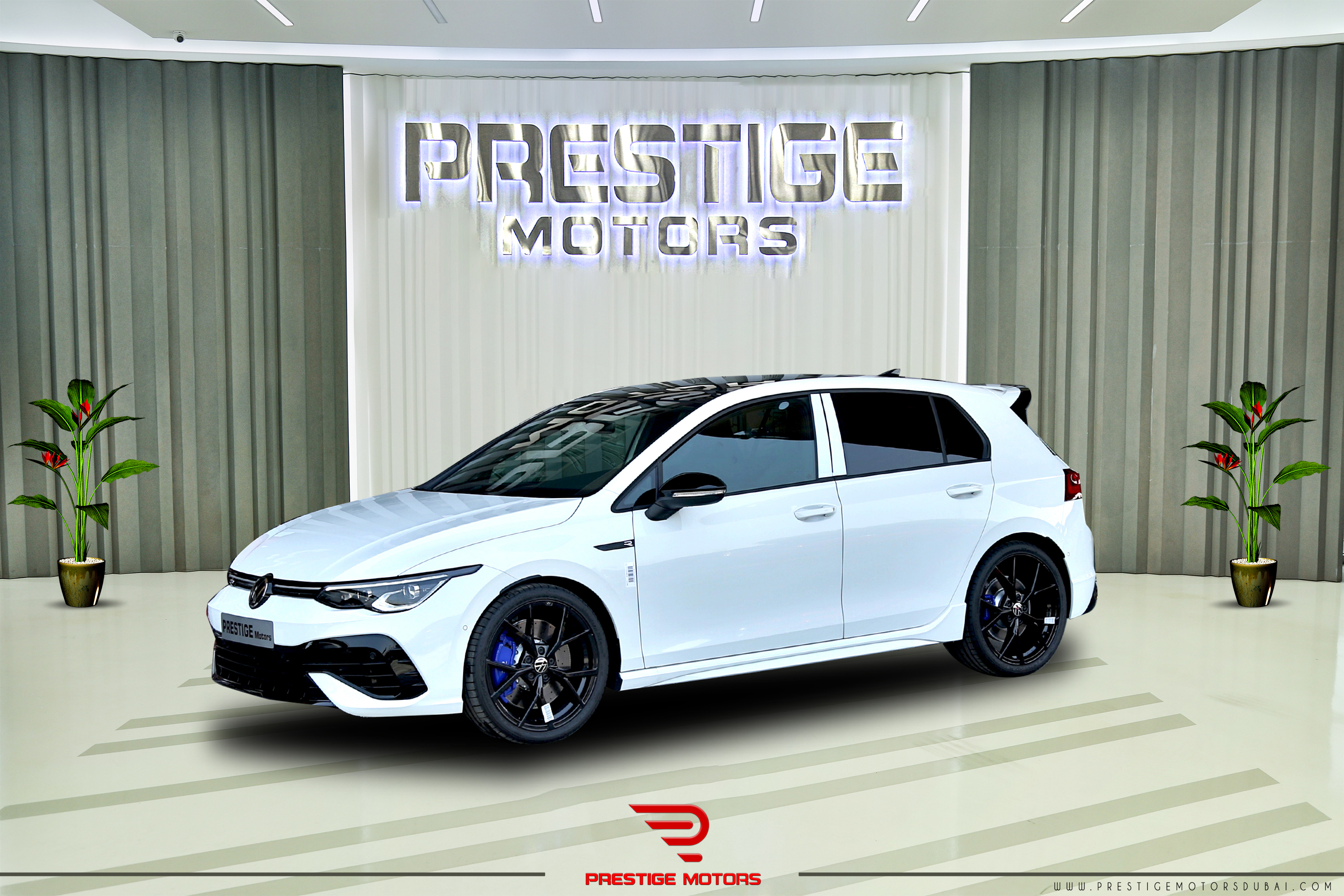 Volkswagen Golf R 2023 Local Registration +10% (White) Prestige Dubai Motor