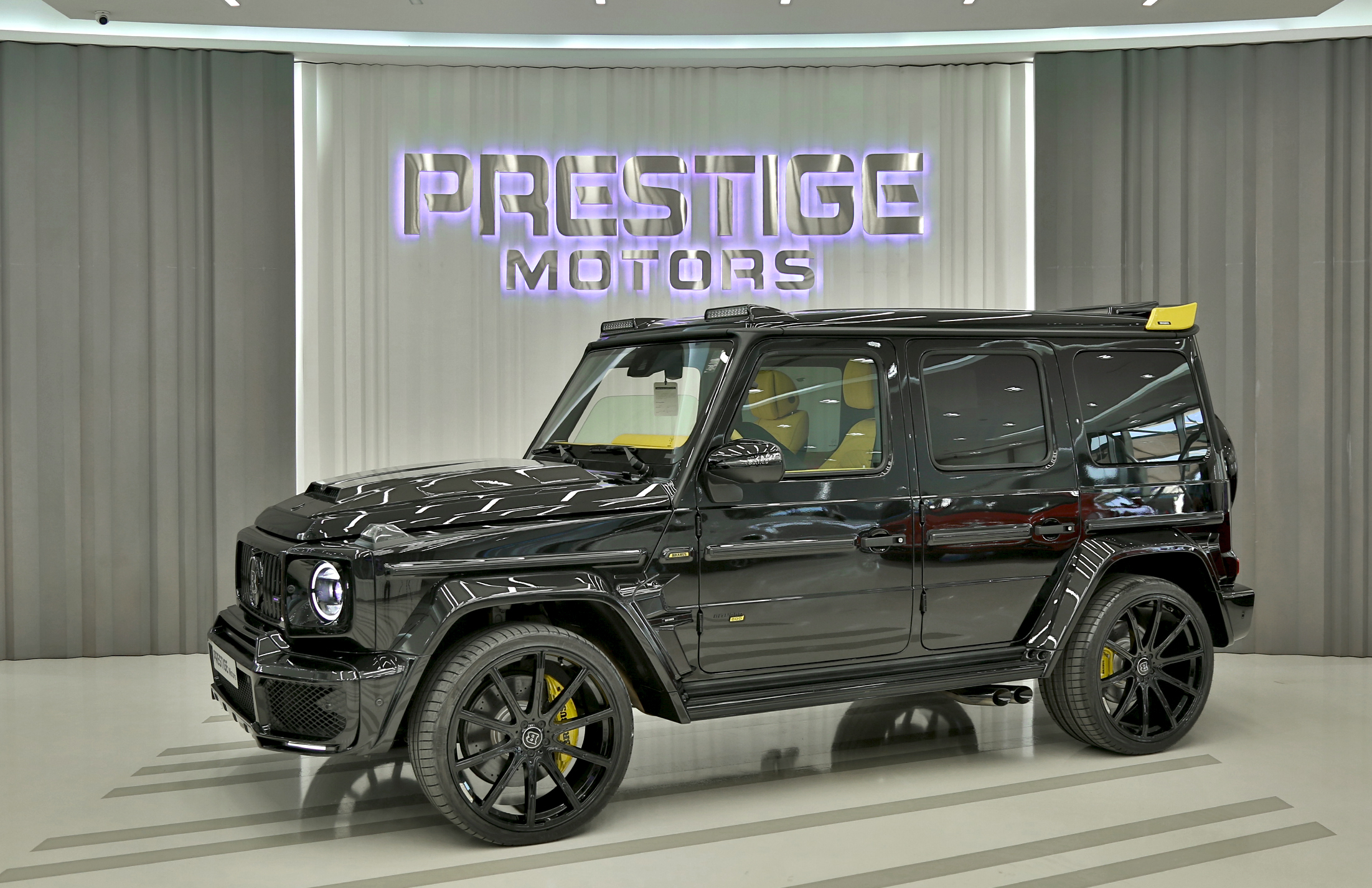 Mercedes-Benz G 800 Brabus 2021 - Black inside Yellow Prestige Motor Dubai