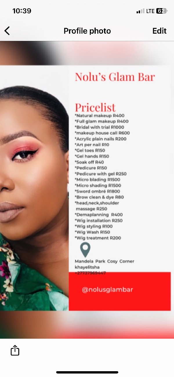Nolu’s glam bar