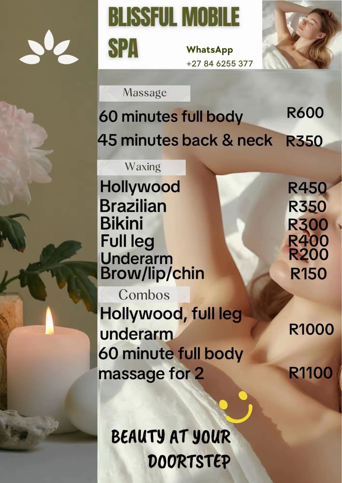 Blissful mobile spa
