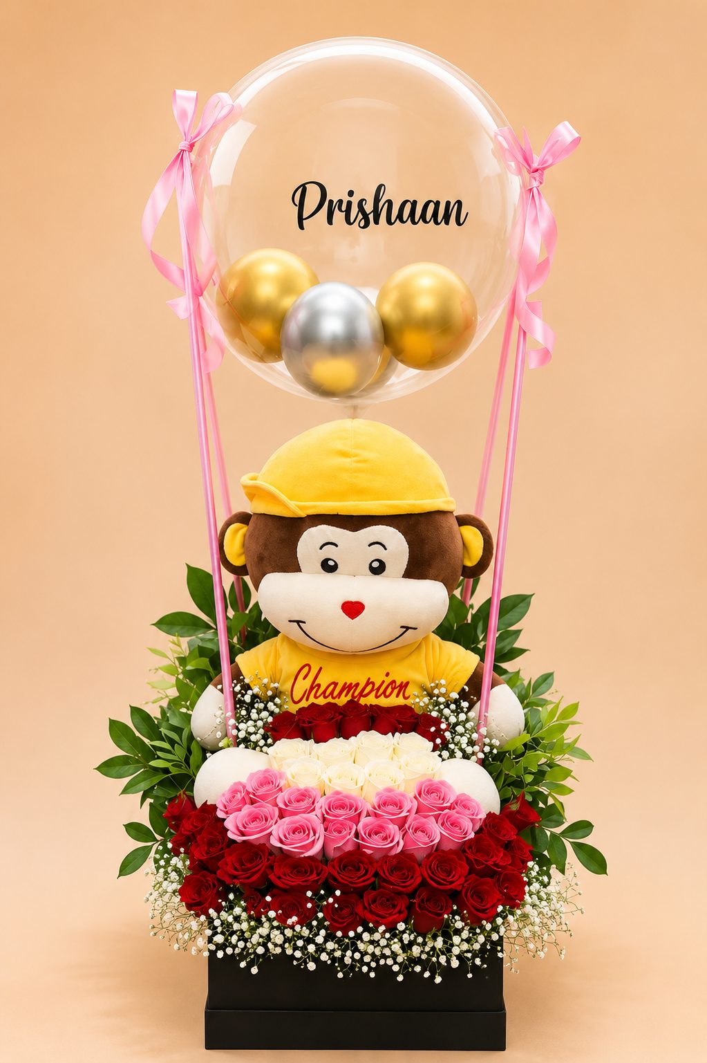 Bubble Balloon & Roses Deluxe