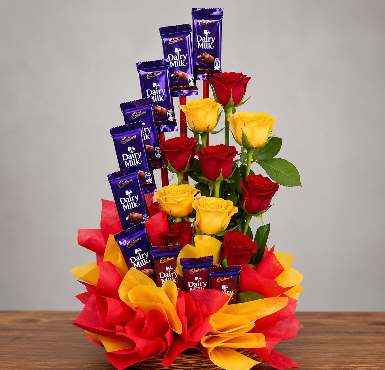 Dairy Milk Floral Tower