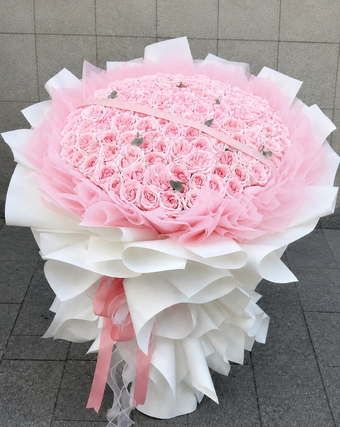 Hand-tied bouquet by Pretty Flowers