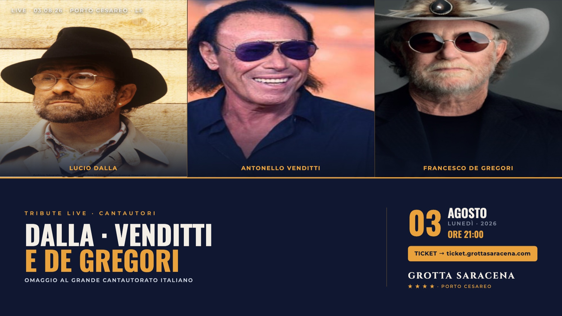 Dalla / Venditti / De Gregori Tribute