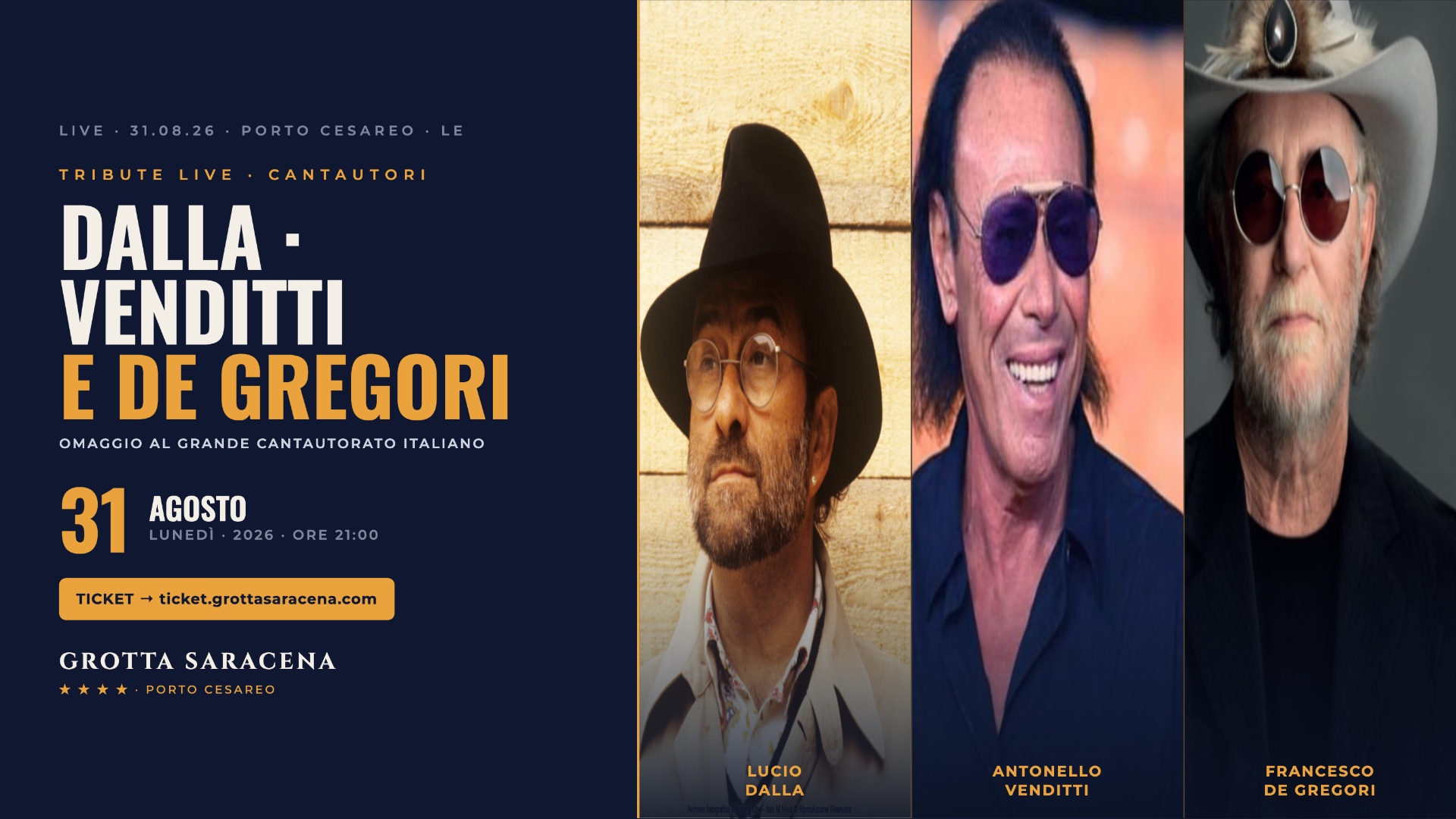 Dalla / Venditti / De Gregori Tribute