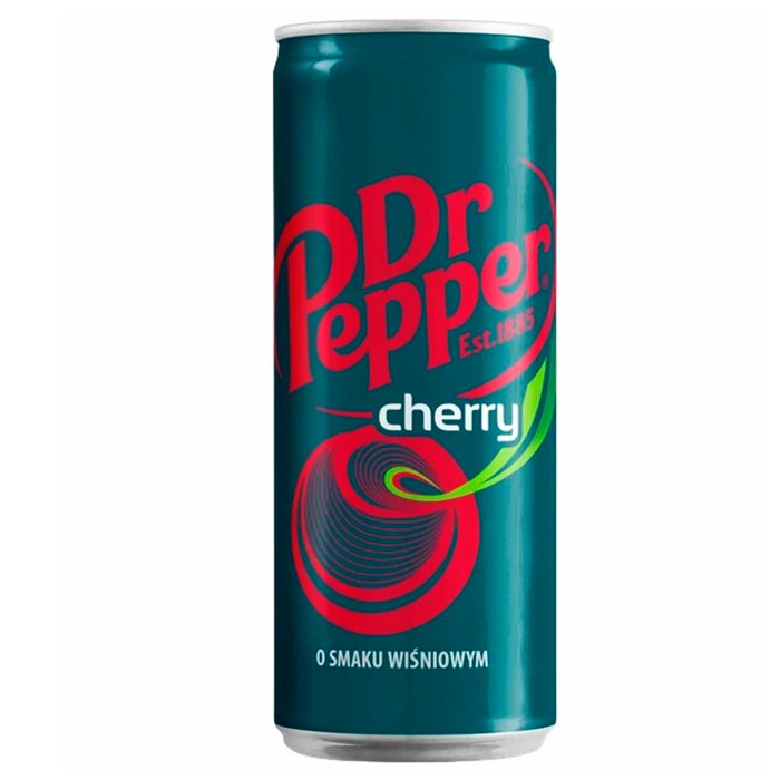 Напиток Dr. Pepper cherry slim длинный "Европа" 0.33мл (29)