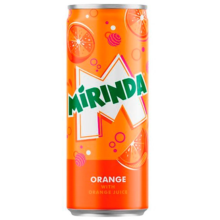 Напиток Mirinda Orange Juice 0.33мл "Европа"