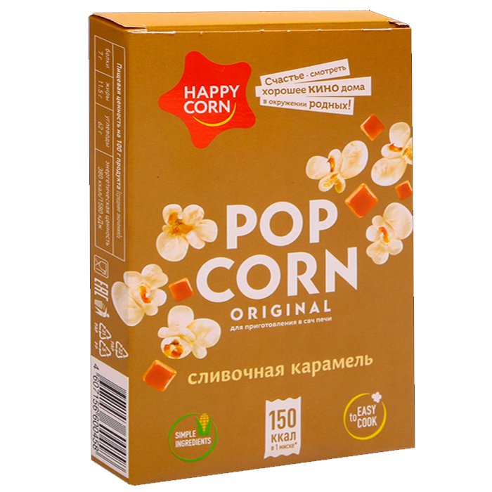 Попкорн для СВЧ "Сливочная Карамель" 100г