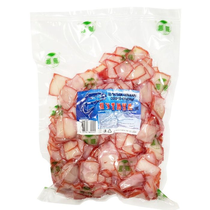 Кальмар сушеный "Щупальца" кусочки