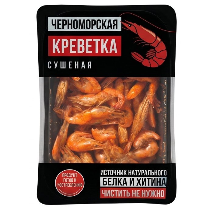 Креветка сушеная черноморская с солью 22гр