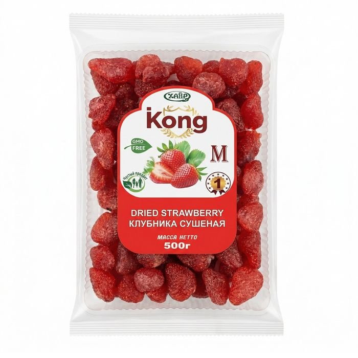 Сушеные фрукты Клубника KONG 500гр