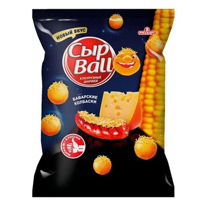 Кукурузные шарики СырBall со вкусом "Баварских колбасок" 140г