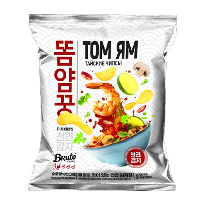 Картошечка "Bruto Asian" Том Ям 80гр
