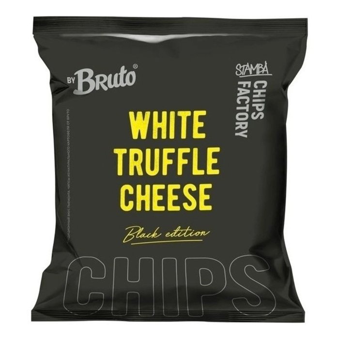 Чипсы Bruto Black Edition Белый Трюфель и Сыр  75гр